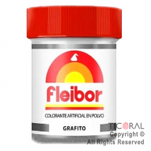 COLORANTE FLEIBOR GRAFITO EN POLVO 4 GR x 4